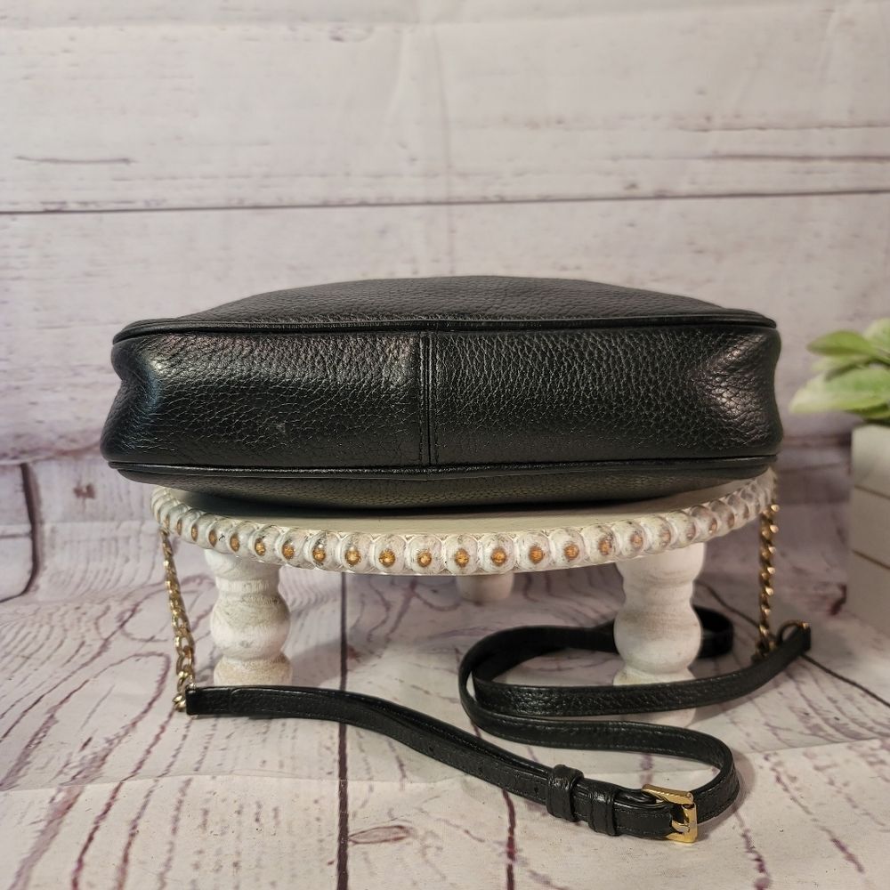 Michael Kors Fulton Large East West Crossbody Bag - Black Pebbled Leather - Picture 5 of 14